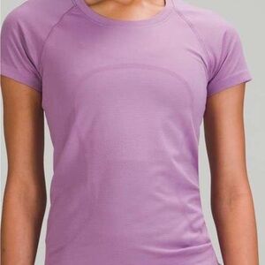Lululemon purple short sleeve swiftly. Size 4